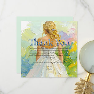 Personalisieren Sie die Bridal Shower Dankeschön-K Dankeskarte
