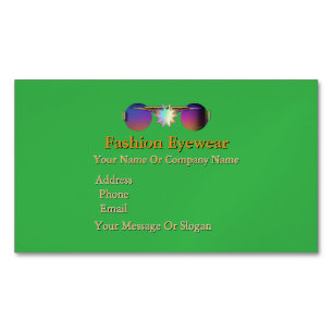 Personalisieren Sie die Brille der Brillenbrille Magnetische Visitenkarte