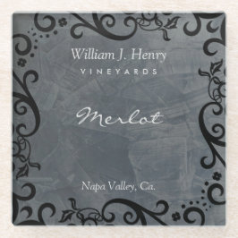 Personalisieren Sie die Coas aus Schieferglas und Glasuntersetzer