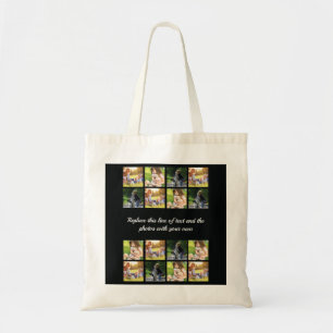 Personalisieren Sie die Collage und den Tasche mit