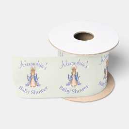 Personalisieren Sie die Dusche Peter der Rabbit Ba Satinband