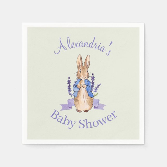 Personalisieren Sie die Dusche Peter der Rabbit Ba Serviette (Vorderseite)