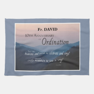 Personalisieren Sie die Glückwunsch der Ordination Geschirrtuch