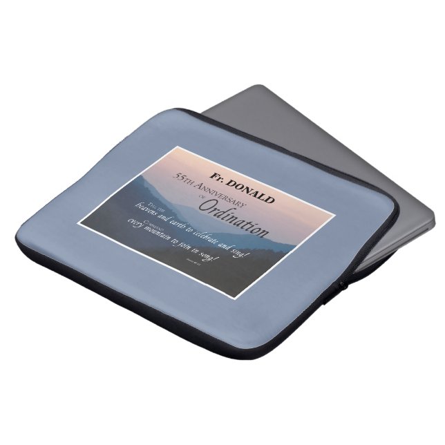 Personalisieren Sie die Glückwunsch der Ordination Laptopschutzhülle (Vorne Oben)