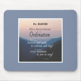 Personalisieren Sie die Glückwunsch der Ordination Mousepad