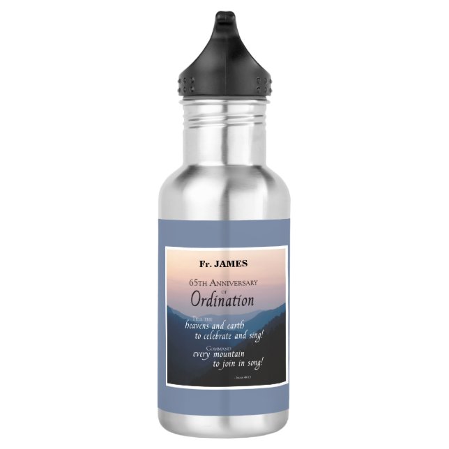 Personalisieren Sie die Glückwunsch für die Ordina Edelstahlflasche (Rechts)