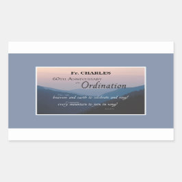 Personalisieren Sie die Glückwunsch für die Ordina Rechteckiger Aufkleber