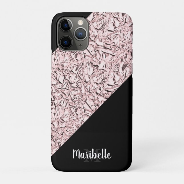 Personalisieren Sie die Goldfolie für die Rose, di Case-Mate iPhone Hülle (Rückseite)