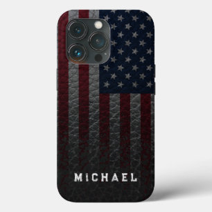 Personalisieren Sie die Imitate der US-Flagge Leat Case-Mate iPhone Hülle