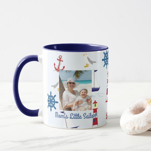 Personalisieren Sie die kleine Seelenhalle der Mam Tasse (Mit Donut)