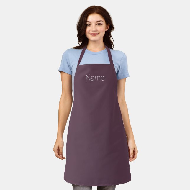 Personalisieren Sie die NAME Monogramm-Anlage. Schürze (Getragen)