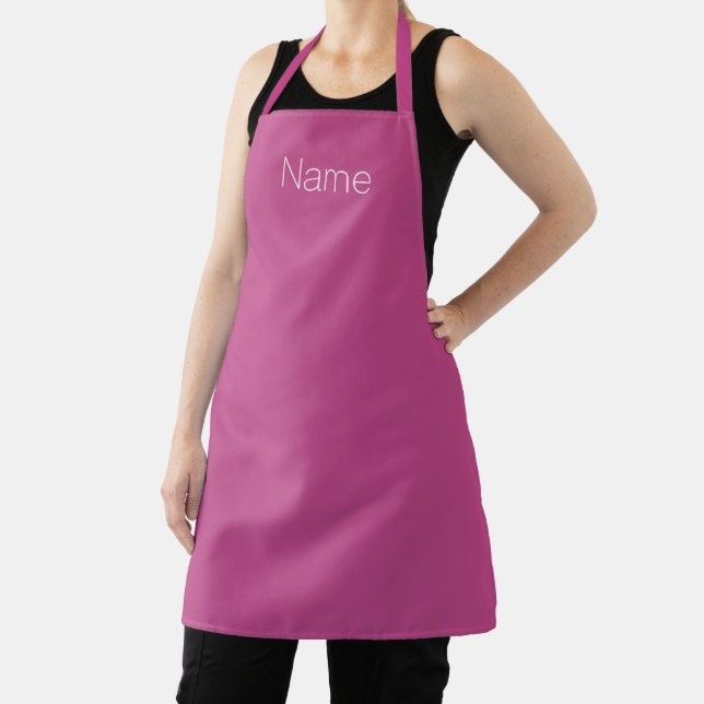 Personalisieren Sie die NAME-Monogramm-Maulbeere Schürze (InSitu)