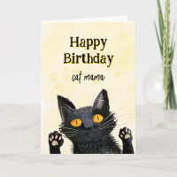 Personalisieren Sie die Niedliche Black Cat Happy 