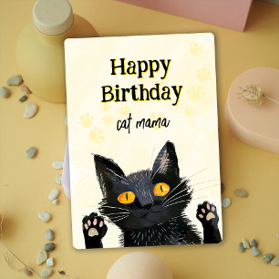 Personalisieren Sie die Niedliche Black Cat Happy Einladung