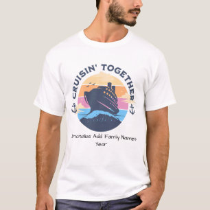 Personalisieren Sie die Niedliche Schiffsfamilie T-Shirt