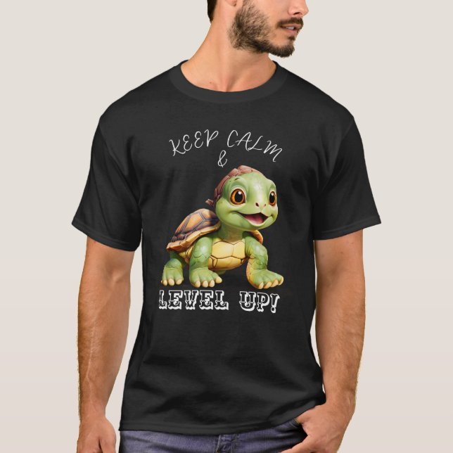 Personalisieren Sie die Niedliche Schildkröte Beha T-Shirt (Vorderseite)