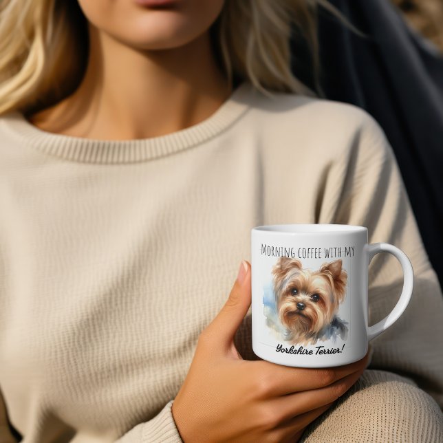 Personalisieren Sie die Niedliche Yorkshire Terrie Kaffeetasse (Von Creator hochgeladen)