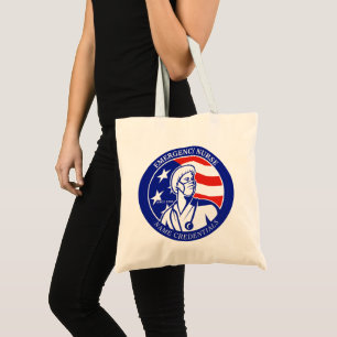 Personalisieren Sie die Patriotic USA Flag RN Regi Tragetasche