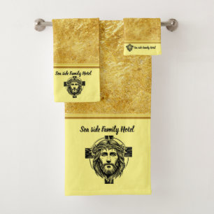 Personalisieren Sie die romantische Spiritualität Badhandtuch Set