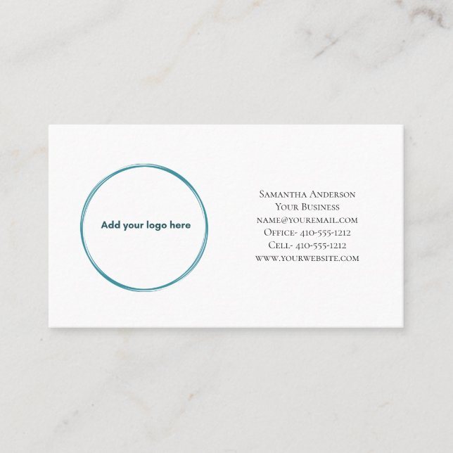 Personalisieren Sie die Social Media Business Card Visitenkarte (Vorderseite)