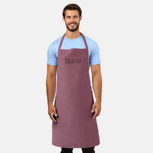 Personalisieren Sie die staubige Rose NAME monogra Schürze