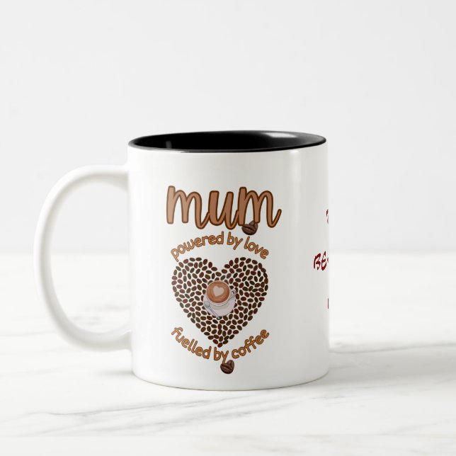 Personalisieren Sie die Tasse der Kaffeeliebhaber (Links)