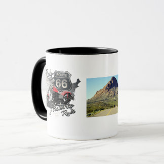 Personalisieren Sie die Vintage Motorradfahrroute  Tasse