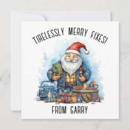 Personalisieren Sie die Weihnachtskarte für Auto M Feiertagskarte