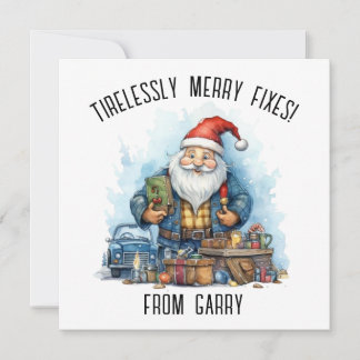 Personalisieren Sie die Weihnachtskarte für Auto M Feiertagskarte