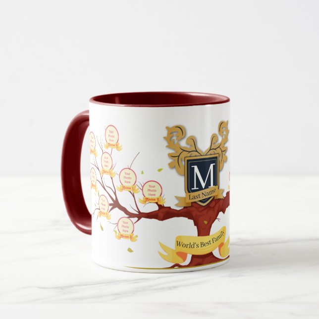 Personalisieren Sie die weltbeste Foto-Collage für Tasse (Vorderseite Links)