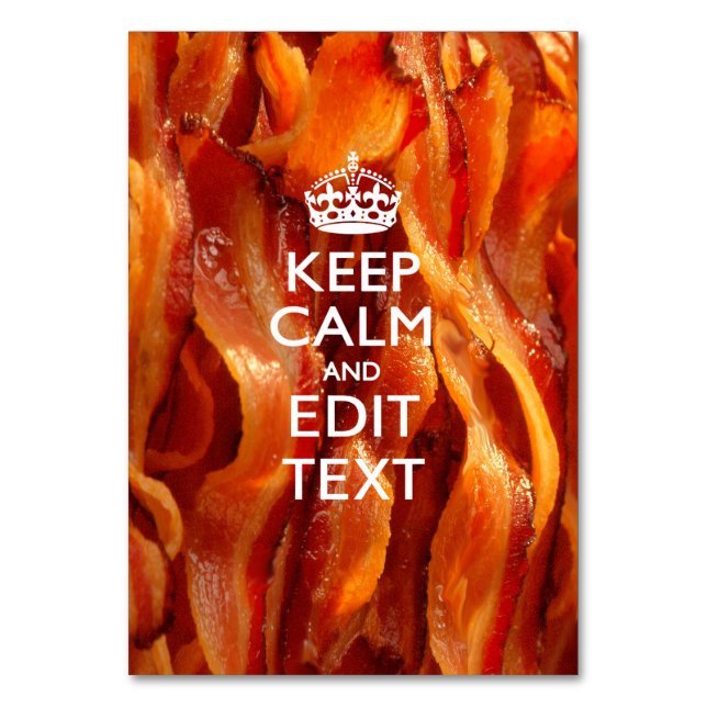 Personalisieren Sie dies mit Behalten Ruhe und Ska Tischnummer (Vorderseite)