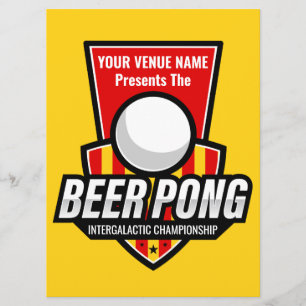 Personalisieren Sie diese Beer Pong Logo Rules Car Programm