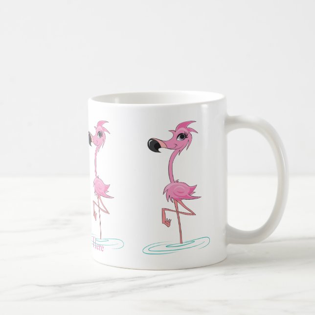 Personalisieren Sie diese Fun Flamingo Tasse (Rechts)