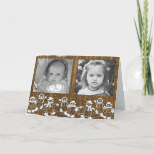 Personalisieren Sie diese Gingerbread Man Weihnach Feiertagskarte