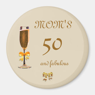 Personalisieren Sie diese Happy 50. Geburtstags-Ma Magnet