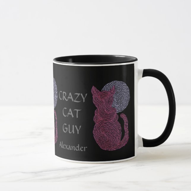 Personalisieren Sie diese verrückte Cat Typ Cat Lo Tasse (Rechts)