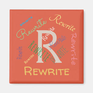 Personalisieren Sie diese Vorlage, Familienname, M Magnet