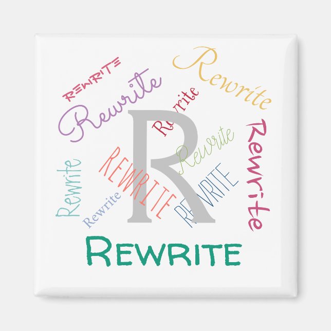 Personalisieren Sie diese Vorlage, Familienname, M Magnet (Vorne)