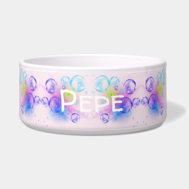 Personalisieren Sie diese Vorlage, NAME PET, Napf (Vorderseite)