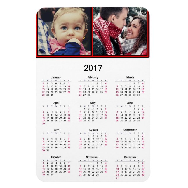 Personalisieren Sie diesen Magnet-Kalender für Min Magnet (Vertikal)