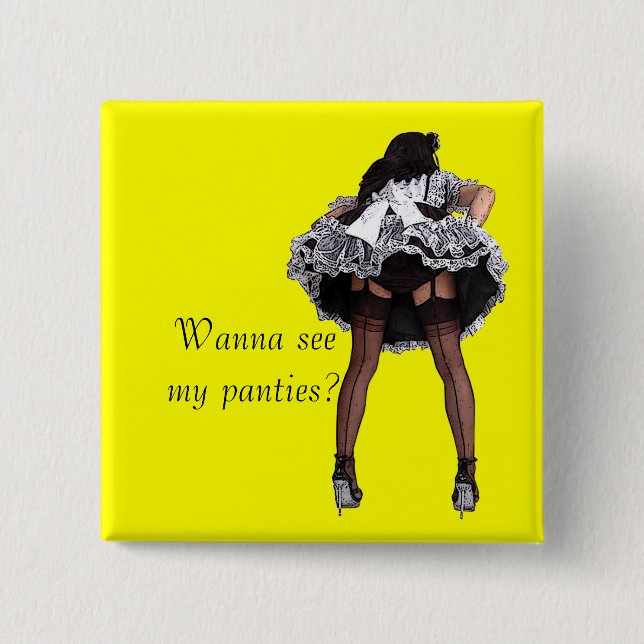 Personalisieren Sie diesen Maid-Button Button (Vorderseite)