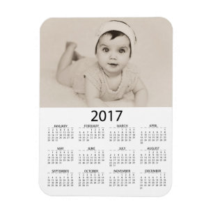Personalisieren Sie diesen Minikalender für das Fo Magnet