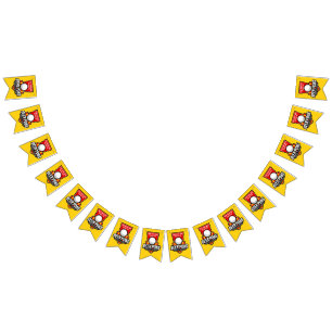 Personalisieren Sie dieses Beer Pong Logo Wimpelkette