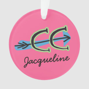 Personalisieren Sie ein Cross Country PINK Ornamen Ornament