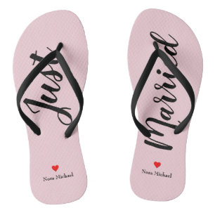 Personalisieren Sie einfach verheiratete Flip Flop