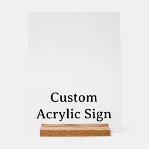 personalisieren Sie einfache benutzerdefinierte 11 Acrylschild