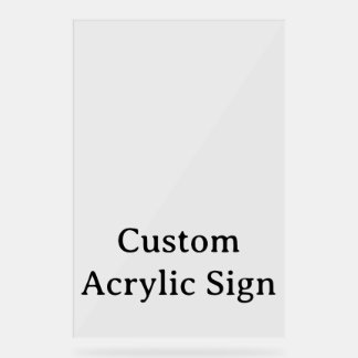 personalisieren Sie einfache benutzerdefinierte 24 Acrylschild