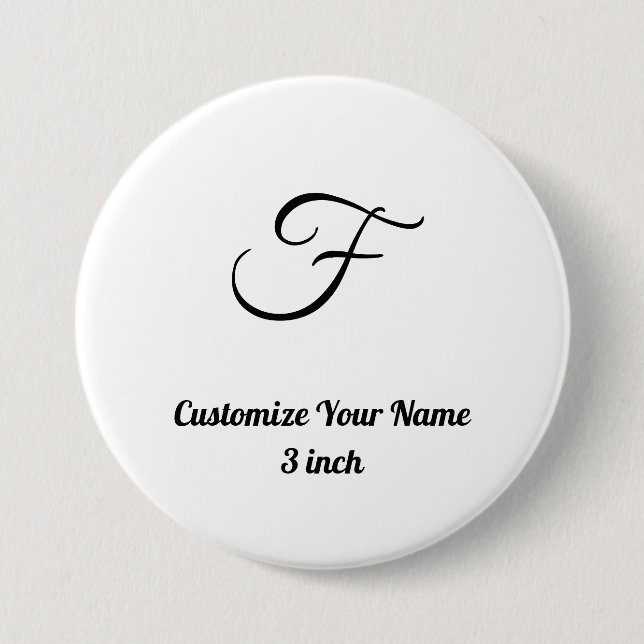 Personalisieren Sie einfache benutzerdefinierte 3- Button (Vorderseite)