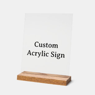 personalisieren Sie einfache benutzerdefinierte 8" Acrylschild
