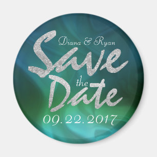 Personalisieren Sie Emerald Sea Save the Date Magn Magnet